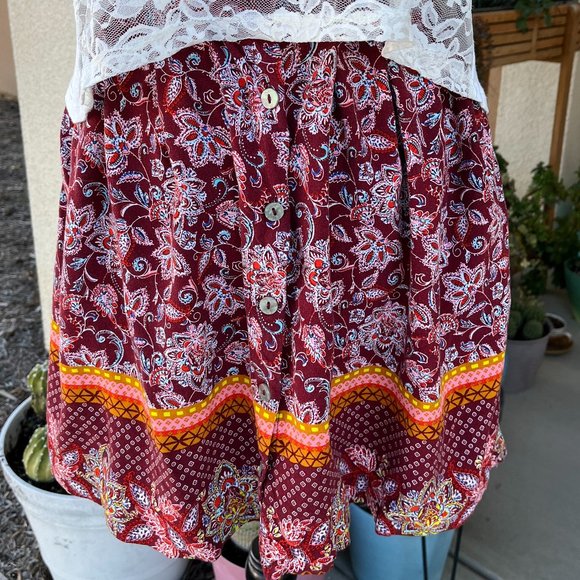 Xhilaration Boho Style Mini Skirt Women Size XS - Picture 2 of 7